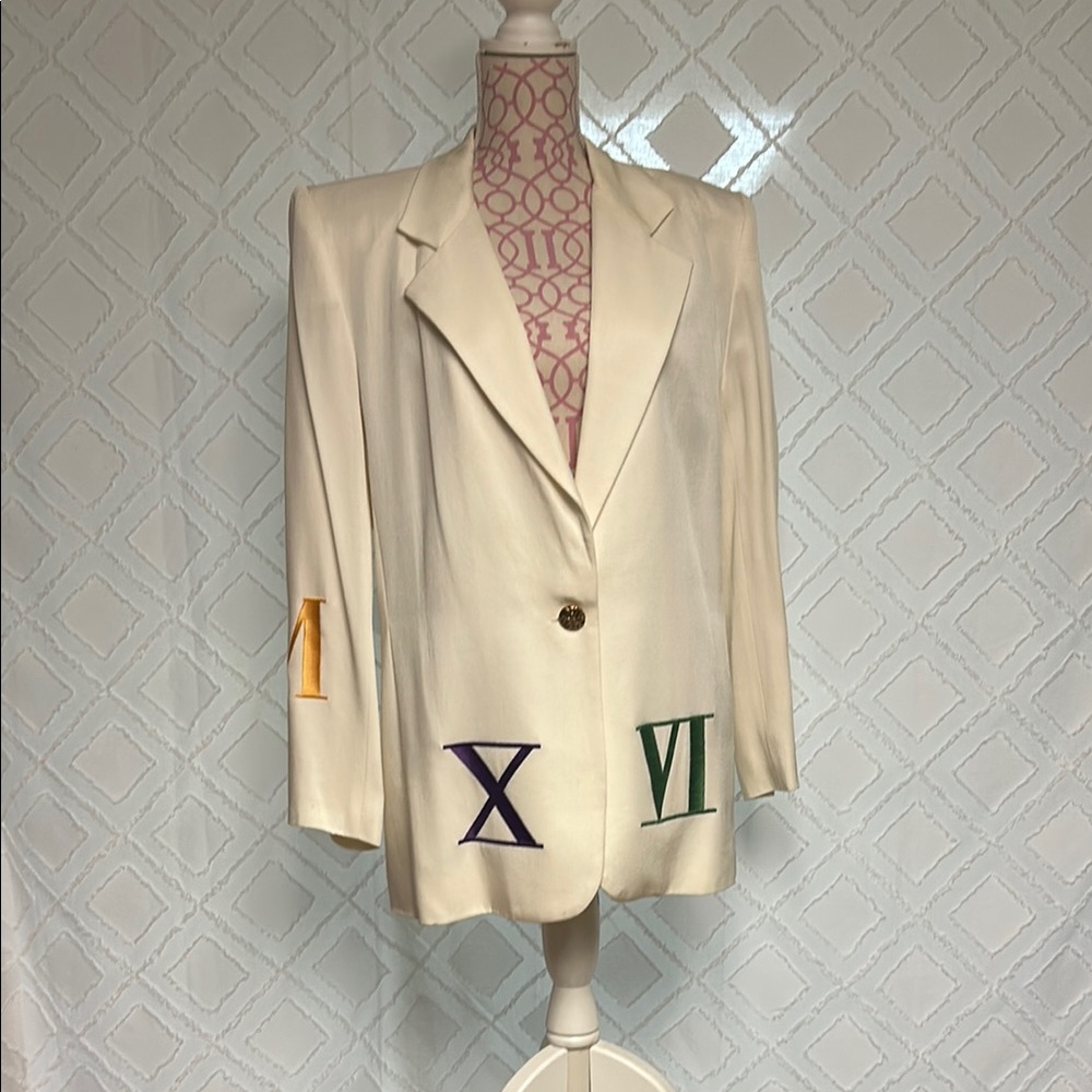 1980’s Fab!!! Blazer with rainbow stitching